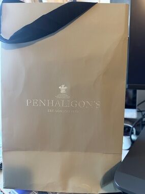 Penhaligon's Gold Gift Bag with Navy Handle